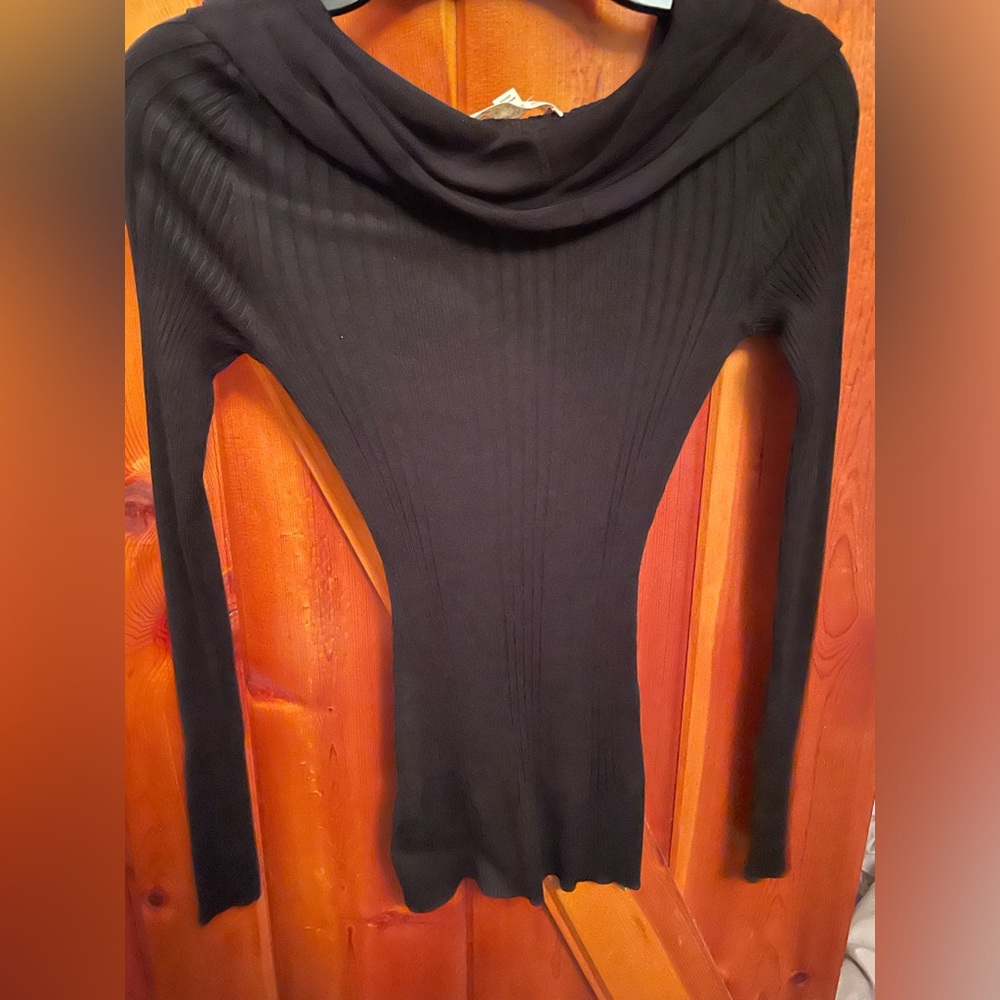 Pink Republic cowl neck sweater. Women’s small. Black. Excellent condition